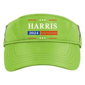 Kamala Harris 2024 For President Harris 2024 American Flag Adult Drive Performance Visor