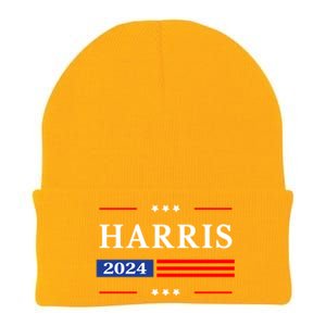 Kamala Harris 2024 For President Harris 2024 American Flag Knit Cap Winter Beanie