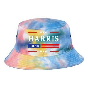 Kamala Harris 2024 For President Harris 2024 American Flag Tie Dye Newport Bucket Hat