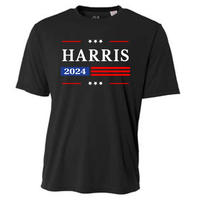 Kamala Harris 2024 For President Harris 2024 American Flag Cooling Performance Crew T-Shirt