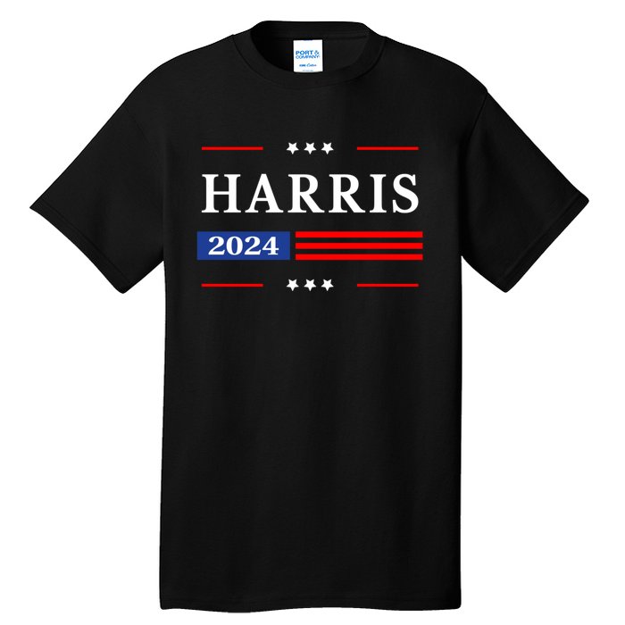 Kamala Harris 2024 For President Harris 2024 American Flag Tall T-Shirt