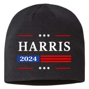 Kamala Harris 2024 For President Harris 2024 American Flag Sustainable Beanie