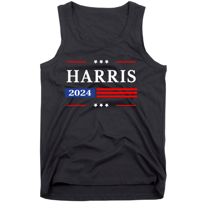 Kamala Harris 2024 For President Harris 2024 American Flag Tank Top