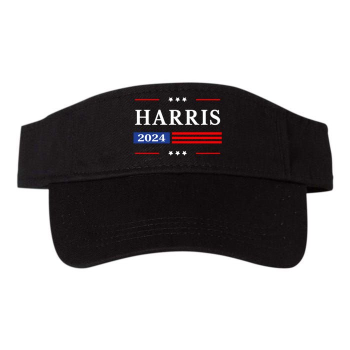 Kamala Harris 2024 For President Harris 2024 American Flag Valucap Bio-Washed Visor