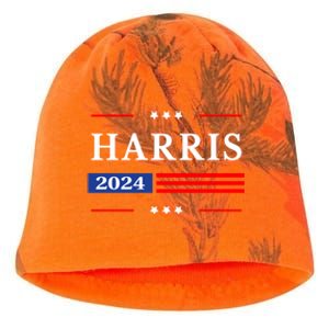 Kamala Harris 2024 For President Harris 2024 American Flag Kati - Camo Knit Beanie