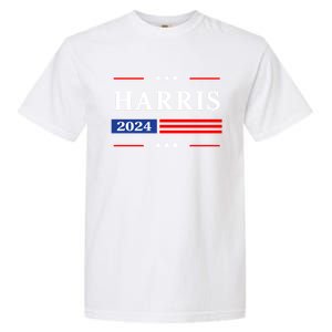 Kamala Harris 2024 For President Harris 2024 American Flag Garment-Dyed Heavyweight T-Shirt