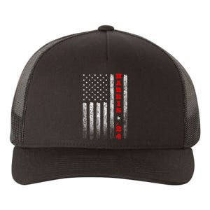 Kamala Harris 2024 American Flag Usa Flag Election President Yupoong Adult 5-Panel Trucker Hat