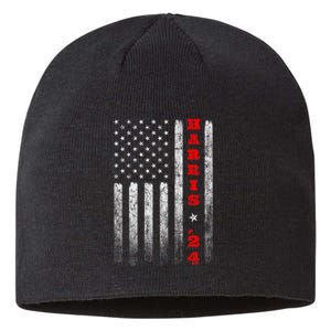 Kamala Harris 2024 American Flag Usa Flag Election President Sustainable Beanie