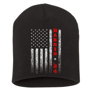 Kamala Harris 2024 American Flag Usa Flag Election President Short Acrylic Beanie