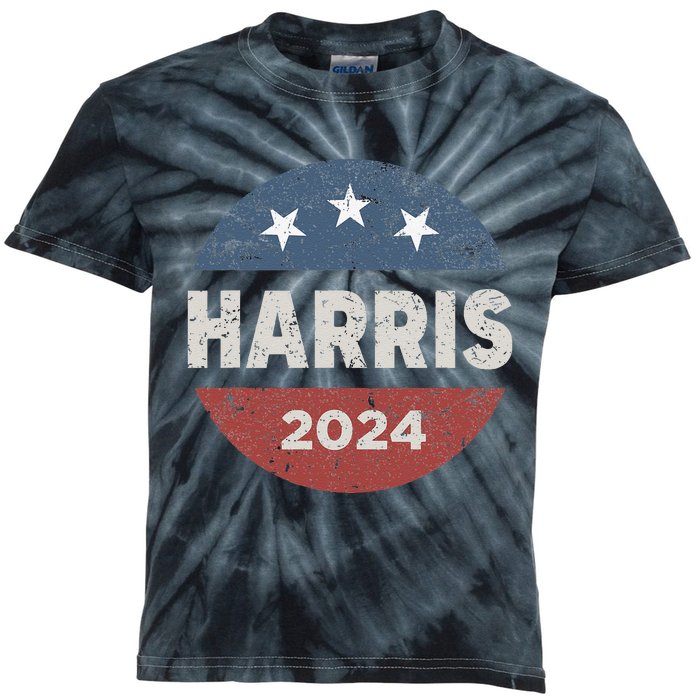 Kalama Harris 2024 Voting For Blue President 47 Political Gift Kids Tie-Dye T-Shirt