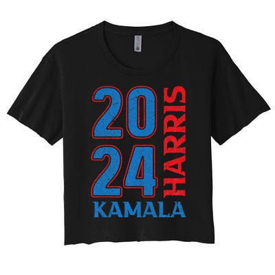 Kamala Harris 2024 A Future Of Equality And Justice Women's Crop Top Tee