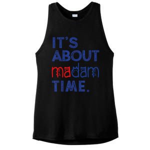 Kamala Harris 2024 ItS About Madam Time President Election Cool Gift Ladies PosiCharge Tri-Blend Wicking Tank