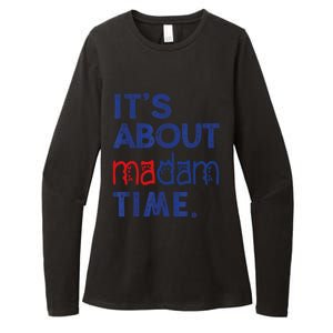 Kamala Harris 2024 ItS About Madam Time President Election Cool Gift Womens CVC Long Sleeve Shirt