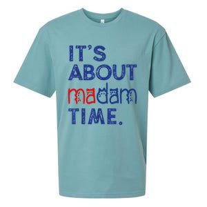 Kamala Harris 2024 ItS About Madam Time President Election Cool Gift Sueded Cloud Jersey T-Shirt