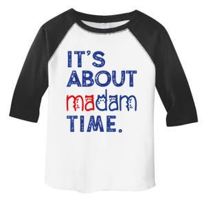 Kamala Harris 2024 ItS About Madam Time President Election Cool Gift Toddler Fine Jersey T-Shirt