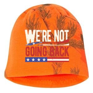 Kamala Harris 2024 Were Not Going Back Kati - Camo Knit Beanie