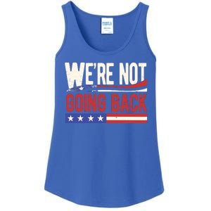 Kamala Harris 2024 Were Not Going Back Ladies Essential Tank