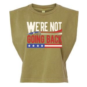 Kamala Harris 2024 Were Not Going Back Garment-Dyed Women's Muscle Tee