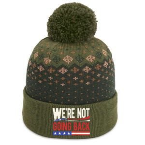 Kamala Harris 2024 Were Not Going Back The Baniff Cuffed Pom Beanie