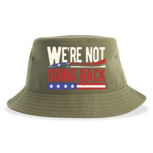 Kamala Harris 2024 Were Not Going Back Sustainable Bucket Hat