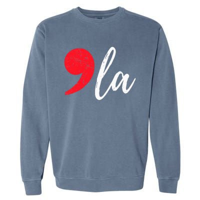 Kamala Harris 2024 President Comma La Garment-Dyed Sweatshirt