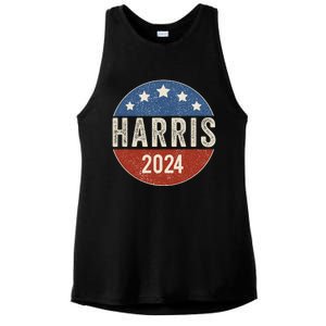 Kamala Harris 2024 For President Campaign Us Flag Ladies PosiCharge Tri-Blend Wicking Tank