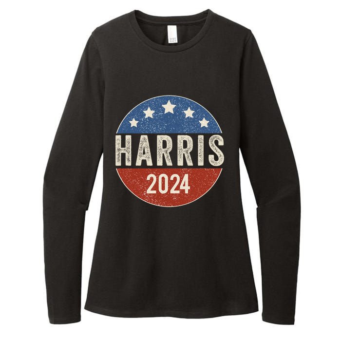 Kamala Harris 2024 For President Campaign Us Flag Womens CVC Long Sleeve Shirt