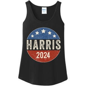 Kamala Harris 2024 For President Campaign Us Flag Ladies Essential Tank