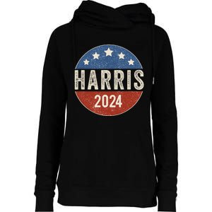 Kamala Harris 2024 For President Campaign Us Flag Womens Funnel Neck Pullover Hood