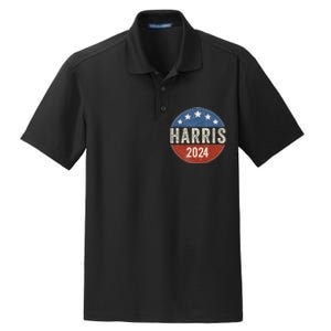 Kamala Harris 2024 For President Campaign Us Flag Dry Zone Grid Polo