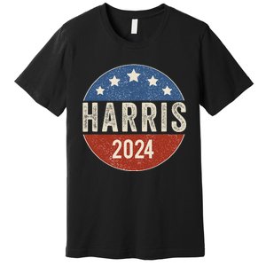 Kamala Harris 2024 For President Campaign Us Flag Premium T-Shirt