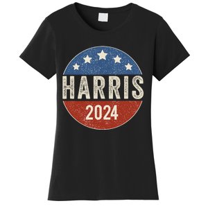 Kamala Harris 2024 For President Campaign Us Flag Women's T-Shirt