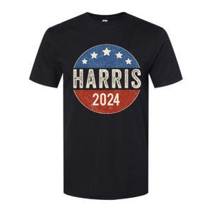 Kamala Harris 2024 For President Campaign Us Flag Softstyle CVC T-Shirt