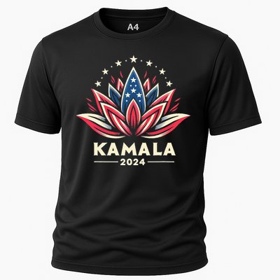 Kamala Harris 2024 Presidential Campaign American Lotus Cooling Performance Crew T-Shirt