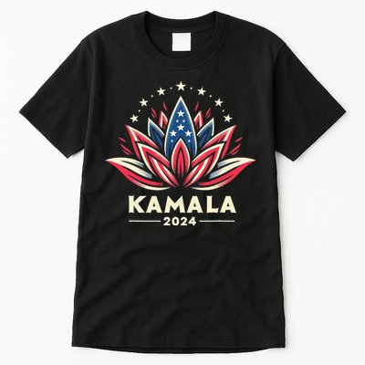 Kamala Harris 2024 Presidential Campaign American Lotus Tall T-Shirt