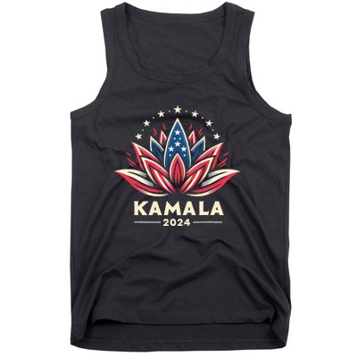 Kamala Harris 2024 Presidential Campaign American Lotus Tank Top