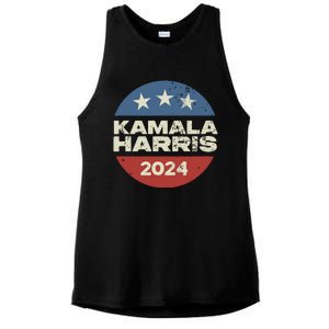 Kamala Harris 2024 For President Campaign Ladies PosiCharge Tri-Blend Wicking Tank