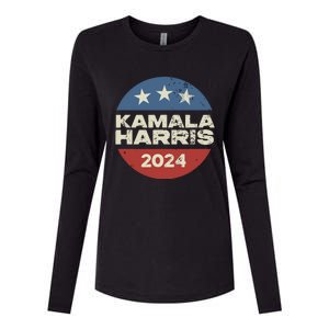 Kamala Harris 2024 For President Campaign Womens Cotton Relaxed Long Sleeve T-Shirt