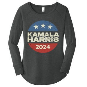 Kamala Harris 2024 For President Campaign Women's Perfect Tri Tunic Long Sleeve Shirt