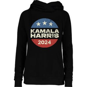 Kamala Harris 2024 For President Campaign Womens Funnel Neck Pullover Hood