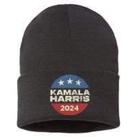 Kamala Harris 2024 For President Campaign Sustainable Knit Beanie