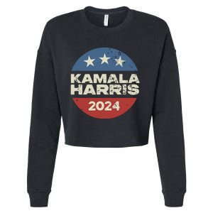 Kamala Harris 2024 For President Campaign Cropped Pullover Crew