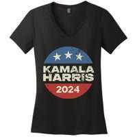 Kamala Harris 2024 For President Campaign Women's V-Neck T-Shirt