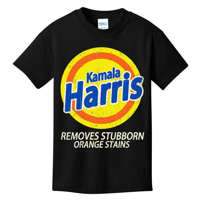 Kamala Harris 2024 Removes Stubborn Orange Stains Funny Kids T-Shirt