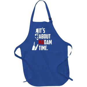 Kamala Harris 2024 ItS About Madam Time President Election Gift Full-Length Apron With Pockets