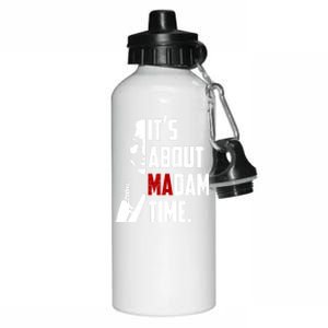 Kamala Harris 2024 ItS About Madam Time President Election Gift Aluminum Water Bottle