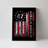 Kamala Harris 2024 For President American Flag Distressed Canvas