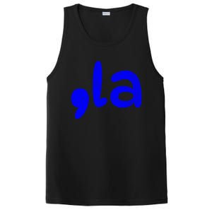 Kamala Harris 2024 President Funny Comma La Democratic Party Gift PosiCharge Competitor Tank