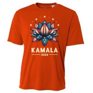 Kamala Harris 2024 Presidential Campaign American Lotus Cooling Performance Crew T-Shirt