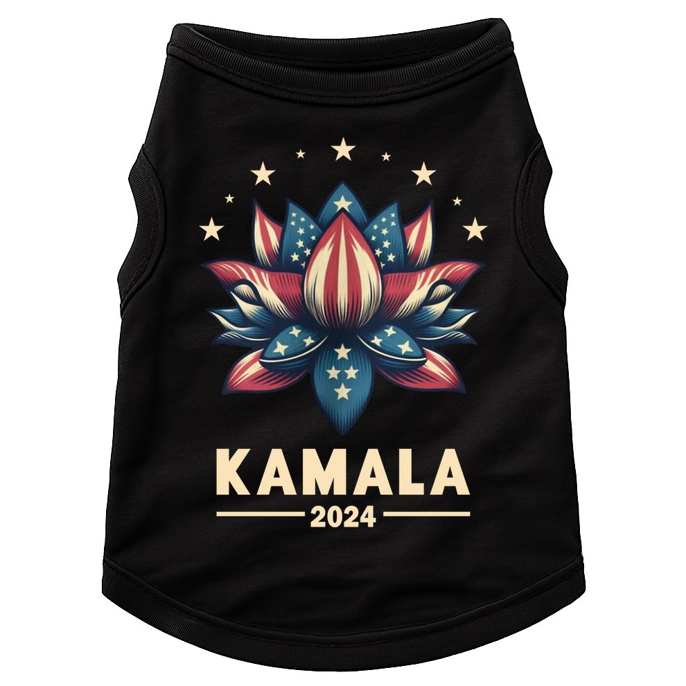 Kamala Harris 2024 Presidential Campaign American Lotus Doggie Tank